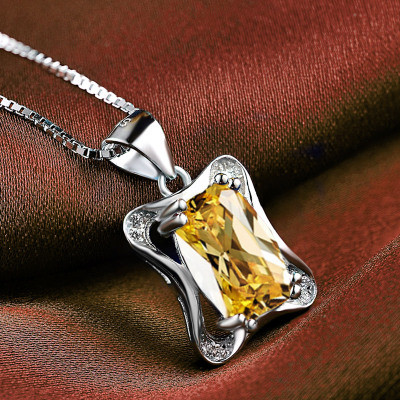 Sterling Silver Birthstone Chain Necklace